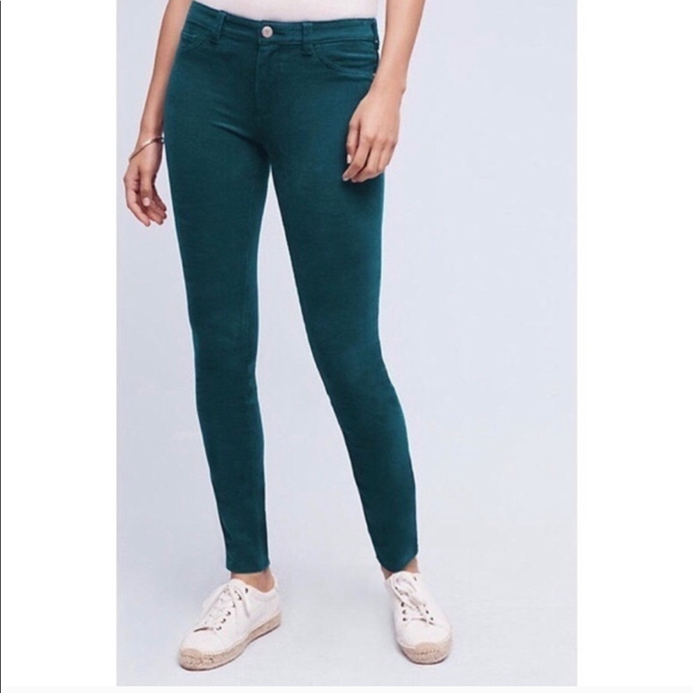 Teal Pilcro Skinny Cords